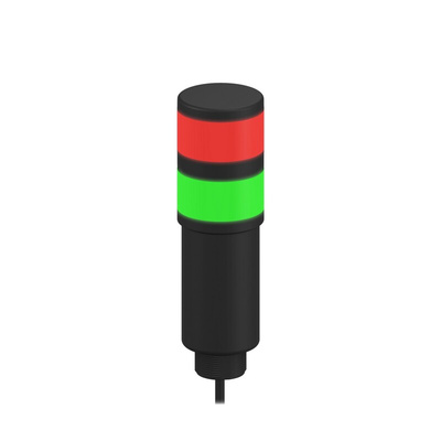 Banner TL50 Series Red/Green Signal Tower, 2 Lights, 85 → 264 V ac, Versatile Mount