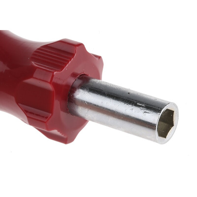 RS PRO Hexagon Nut Driver, 1/4 in Tip, 24 mm Blade, 120 mm Overall