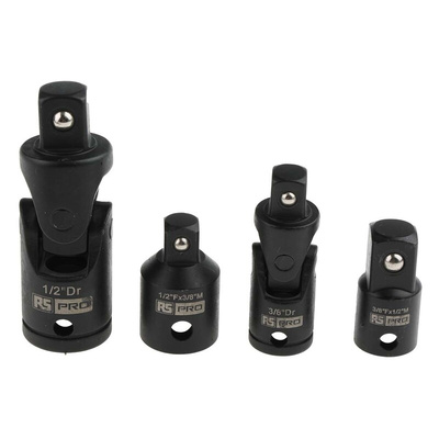 RS PRO 1/4 in Square Adapter Set