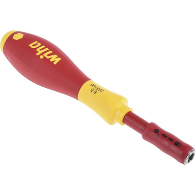 Wiha Hexagon Nut Driver, 6 mm Tip, VDE/1000V, 50 mm Blade, 160 mm Overall