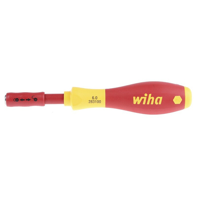 Wiha Hexagon Nut Driver, 6 mm Tip, VDE/1000V, 50 mm Blade, 160 mm Overall