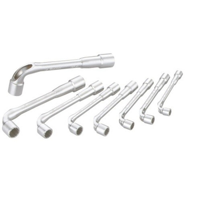 SAM Hex Tubular Box Spanner Set, 8 pieces, 10 → 19 mm Tip
