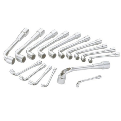 SAM Hex Tubular Box Spanner Set, 16 Pieces, 8 → 24 mm Tip