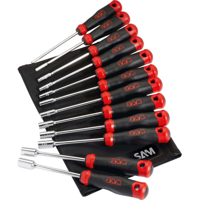 SAM Nut Driver Set, 12 Pieces 3.5 mm → 13 mm Tip
