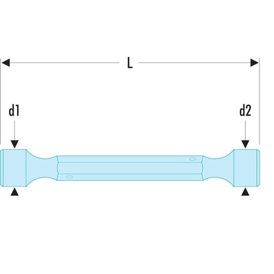 Facom Hex Socket Wrench, 30 x 32 mm Tip, 200 mm Overall