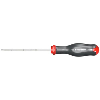 Facom Hexagon Nut Driver, 12 mm Tip, 125 mm Blade, 250 mm Overall