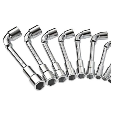 Facom Hex Tubular Box Spanner Set, 10 Pieces, 8 → 19 mm Tip