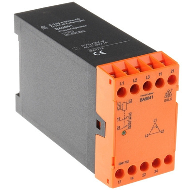 Dold Phase Monitoring Relay With DPDT Contacts, 3 Phase