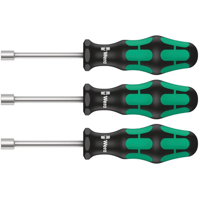 Wera Hex Nut Driver, 90 mm Blade, 225 mm Overall