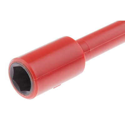 Wera Hexagon Nut Driver, 11 mm Tip, VDE/1000V, 125 mm Blade, 237 mm Overall