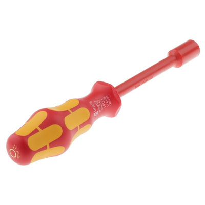 Wera Hexagon Nut Driver, 11 mm Tip, VDE/1000V, 125 mm Blade, 237 mm Overall