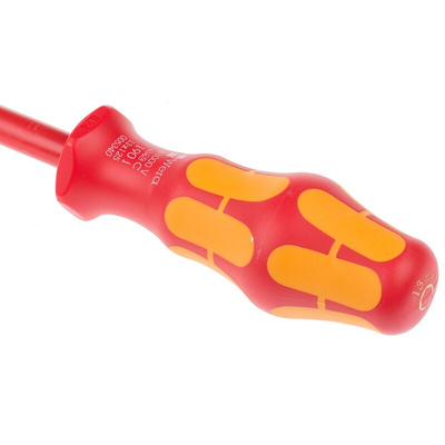 Wera Hexagon Nut Driver, 13 mm Tip, VDE/1000V, 125 mm Blade, 237 mm Overall