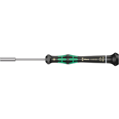 Wera Hexagon Nut Driver, 4 mm Tip, 60 mm Blade, 157 mm Overall