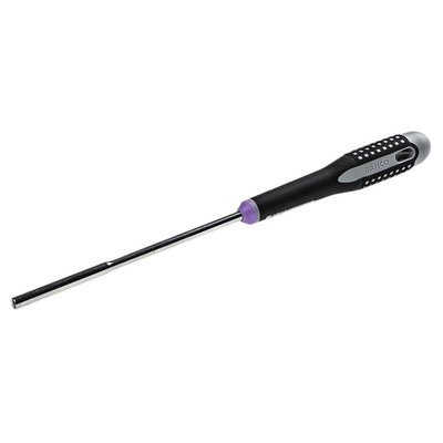 Bahco Hexagon Nut Driver, 3 mm Tip, 125 mm Blade, 247 mm Overall