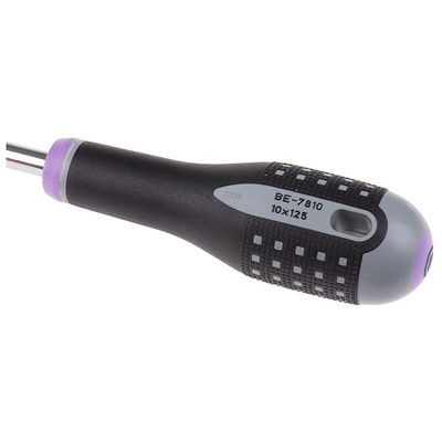 Bahco Hexagon Nut Driver, 10 mm Tip, 125 mm Blade, 247 mm Overall