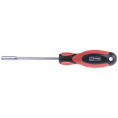 RS PRO Hexagon Nut Driver, 7 mm Tip, 125 mm Blade, 236 mm Overall