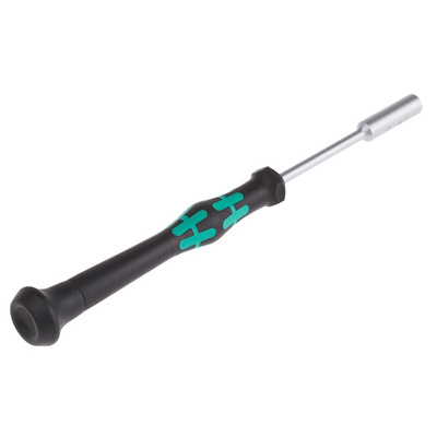 Wera Hexagon Nut Driver, 5 mm Tip, 60 mm Blade, 157 mm Overall