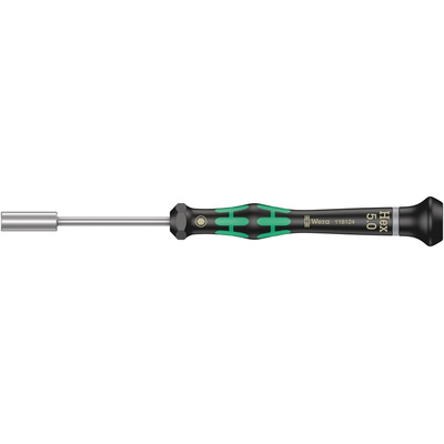 Wera Hexagon Nut Driver, 5 mm Tip, 60 mm Blade, 157 mm Overall