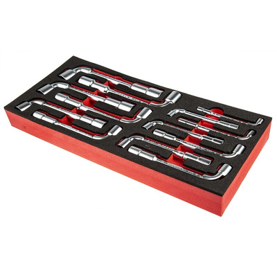 Facom Hex Tubular Box Spanner Set, 13 Pieces, 7 → 19 mm Tip