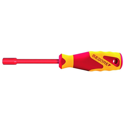 Gedore Hexagon Nut Driver, 3 mm Tip, VDE/1000V, 225 mm Overall