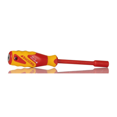 Gedore Hexagon Nut Driver, 8 mm Tip, VDE/1000V, 125 mm Blade, 245 mm Overall