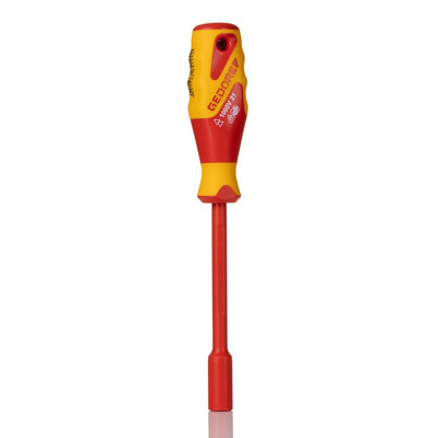 Gedore Hexagon Nut Driver, 8 mm Tip, VDE/1000V, 125 mm Blade, 245 mm Overall