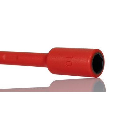 Gedore Hexagon Nut Driver, 10 mm Tip, VDE/1000V, 125 mm Blade, 235 mm Overall
