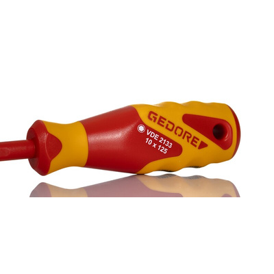 Gedore Hexagon Nut Driver, 10 mm Tip, VDE/1000V, 125 mm Blade, 235 mm Overall