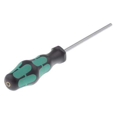 Wera Hexagon Nut Driver, 3 mm Tip, 125 mm Blade, 223 mm Overall