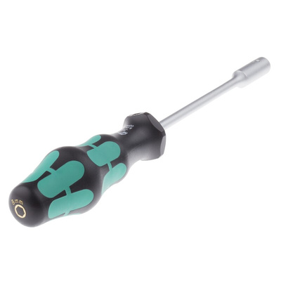 Wera Hexagon Nut Driver, 8 mm Tip, 125 mm Blade, 230 mm Overall
