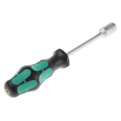 Wera Hexagon Nut Driver, 14 mm Tip, 125 mm Blade, 237 mm Overall