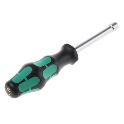 Wera Hexagon Nut Driver, 8 mm Tip, 80 mm Blade, 185 mm Overall