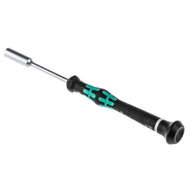 Wera Hexagon Nut Driver, 5.5 mm Tip, 60 mm Blade, 157 mm Overall