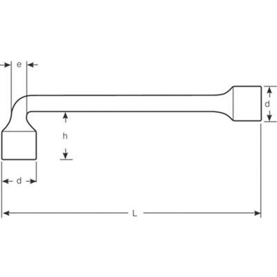 Bahco Tubular Box Spanner, 125 mm Overall