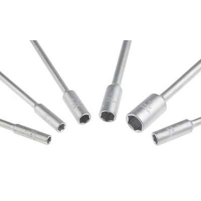 Bahco Nut Driver Nut Driver Set, 5 mm, 6 mm, 7 mm, 8 mm, 10 mm, 13 mm Tip, 13 mm Overall