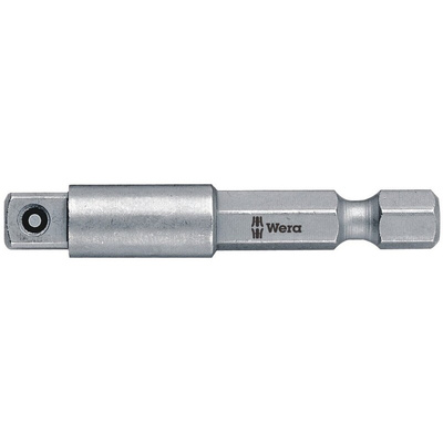 Wera 1/4 in, 3/8 in Square Adapter, 100 mm Overall