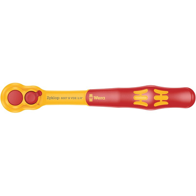 Wera 3/8 in Square Insulated pawl with reversing lever, Socket Joint