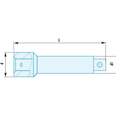 Facom S.212 1/2 in Non-Sparking Square Extension, 200 mm Overall