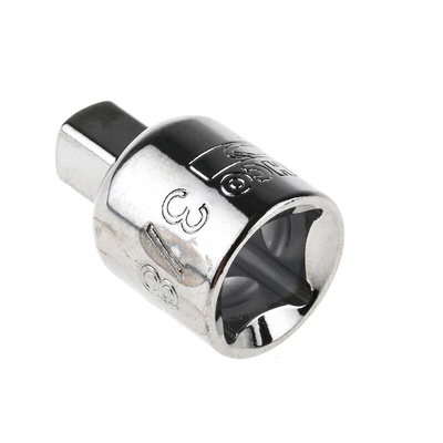 Bahco 3/8 in Square Adapter, 24.7 mm Overall