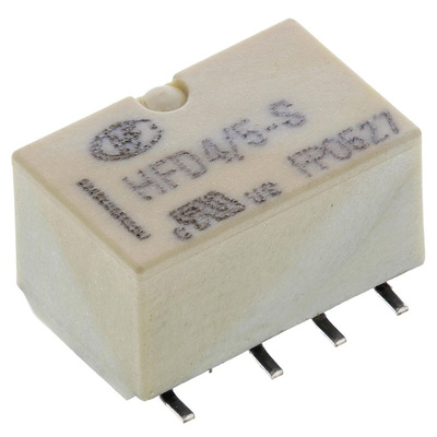 RS PRO, 5V dc Coil Non-Latching Relay DPDT, 2A Switching Current PCB Mount, 2 Pole