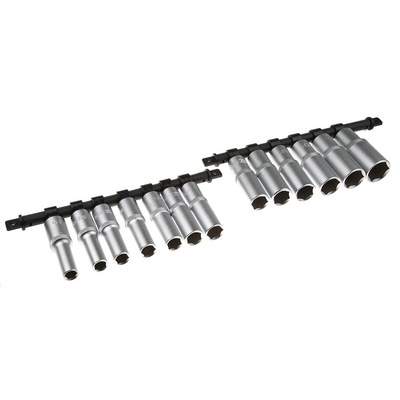 RS PRO 13-Piece Metric 1/2 in Deep Socket Set , 6 point