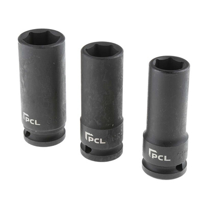 RS PRO 8-Piece Metric 1/2 in Deep Impact Socket Set , 6 point