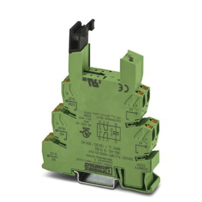 Phoenix Contact 2 Pin Relay Socket, DIN Rail, 120V ac/dc for use with PLC Series