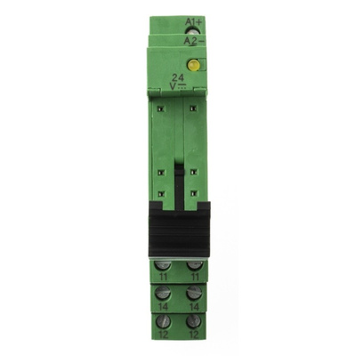 Phoenix Contact PLC-BSC Relay Socket for use with Relays 1 Pin, DIN Rail, 24V ac/dc