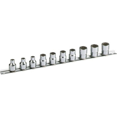 SAM 10-Piece Metric 3/8 in Standard Socket Set , 6 point; 12 point