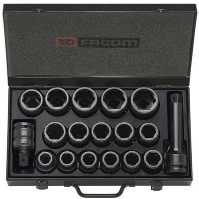 Facom 16-Piece Imperial 3/4 in Impact Socket Set , 6 point