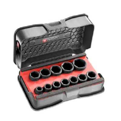 Facom 12-Piece Metric 1/2 in Impact Socket Set , 6 point