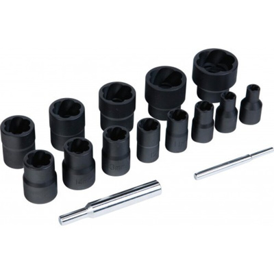 SAM 13-Piece Metric 6 → 27 mm Rounded Nut Socket Set , 6 point