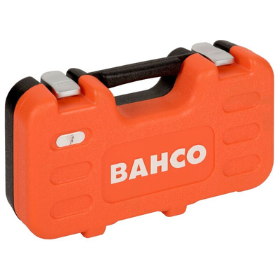 Bahco 34-Piece Metric 1/4 in; 3/8 in Standard Socket/Bit Set with Ratchet, 6 point; Hex Bit; Phillips Bit; Slotted Bit