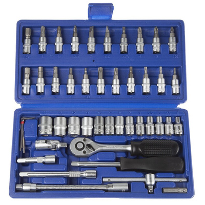 MTI 46-Piece 1/4 in Standard Socket/Bit Set with Ratchet